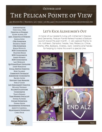 thumbnail of Pelican Pointe October 2018 Newsletter